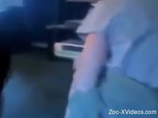Deep doggy sex with a real dog for a wife in her 30s